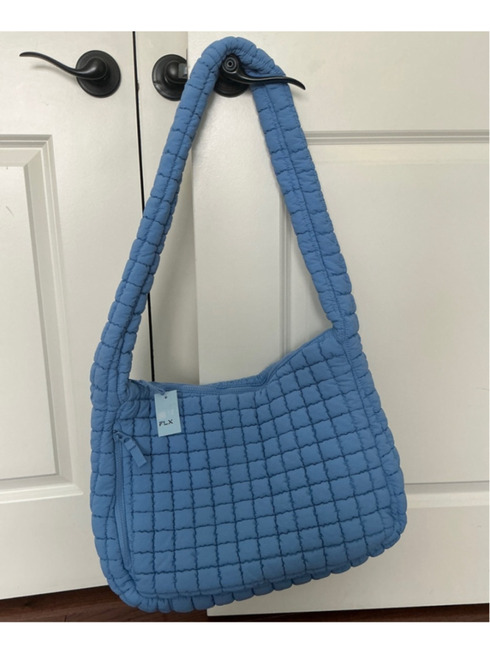 FLX Quilted Shoulder Bag - Periwinkle Bloom